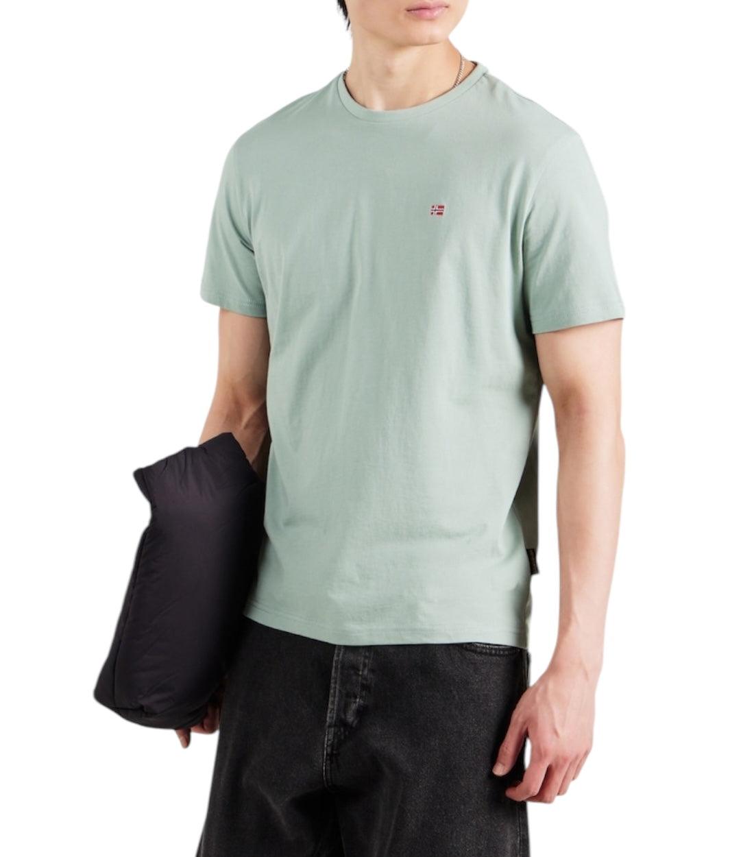 Napapijri Groen Salis T-shirt Voor Heren Korte Mouwen