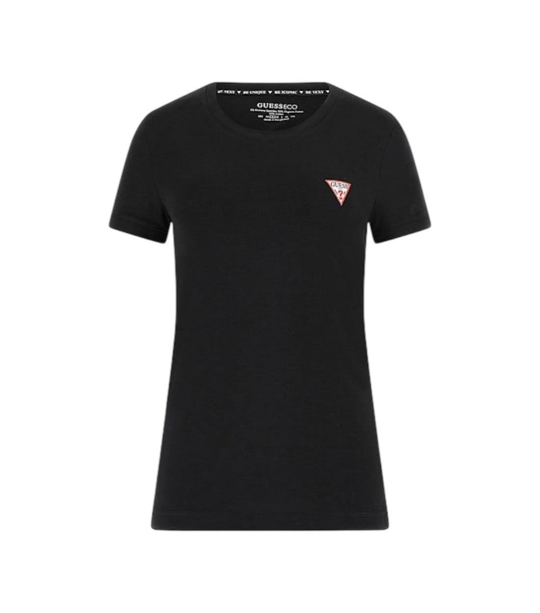 Guess Zwart Triangle Logo T-shirt