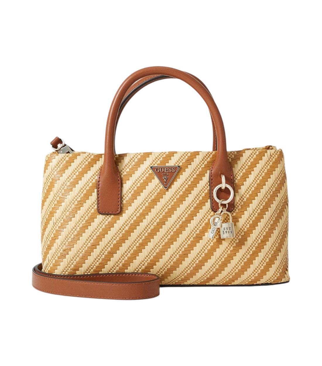 Guess Beige Simona Small Satchel Tas