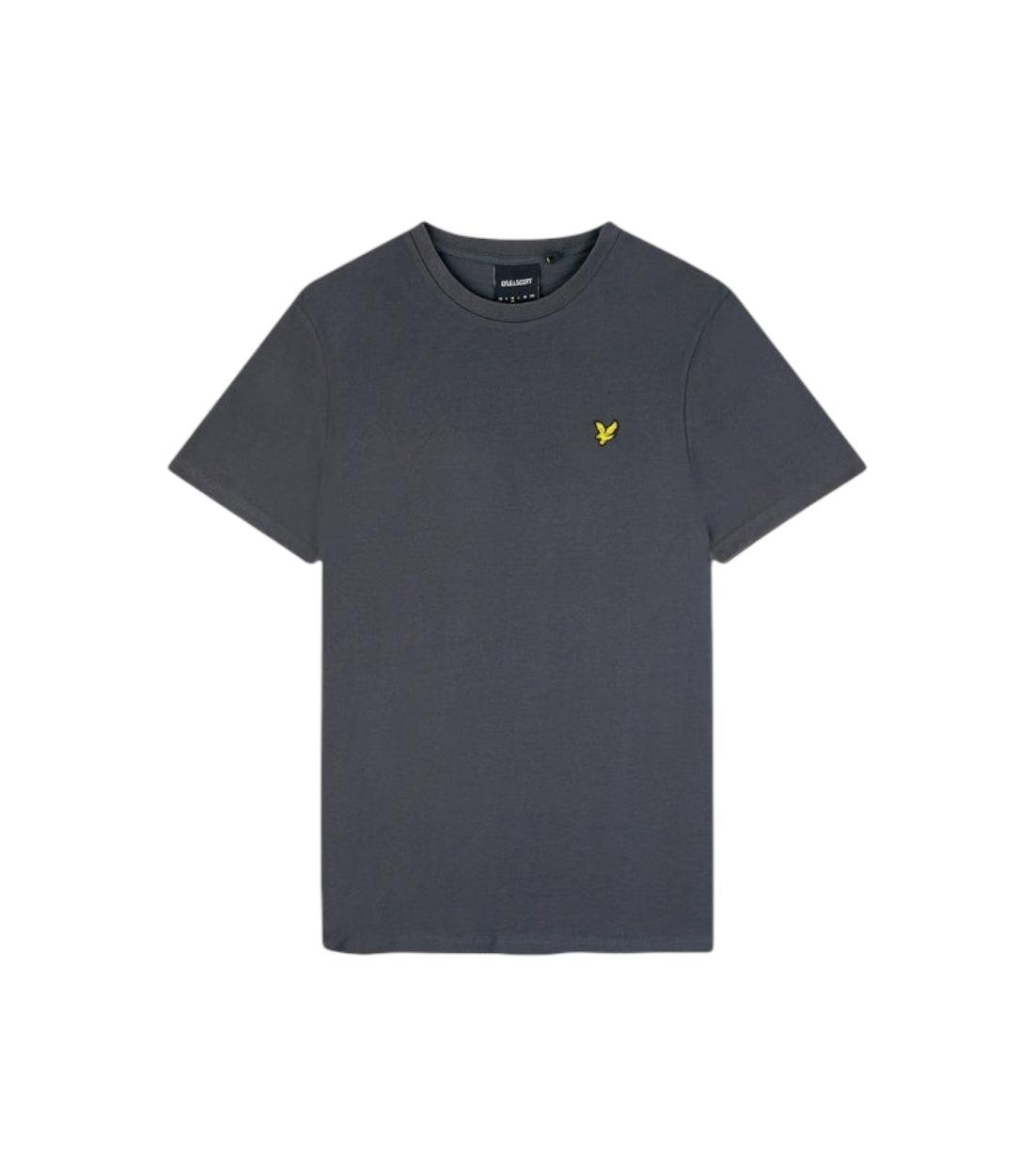 Lyle & Scott Grijs Basic T-shirt Met Logo