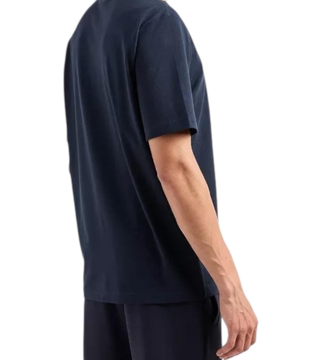 Armani Exchange Donkerblauw T-shirt Met Logo