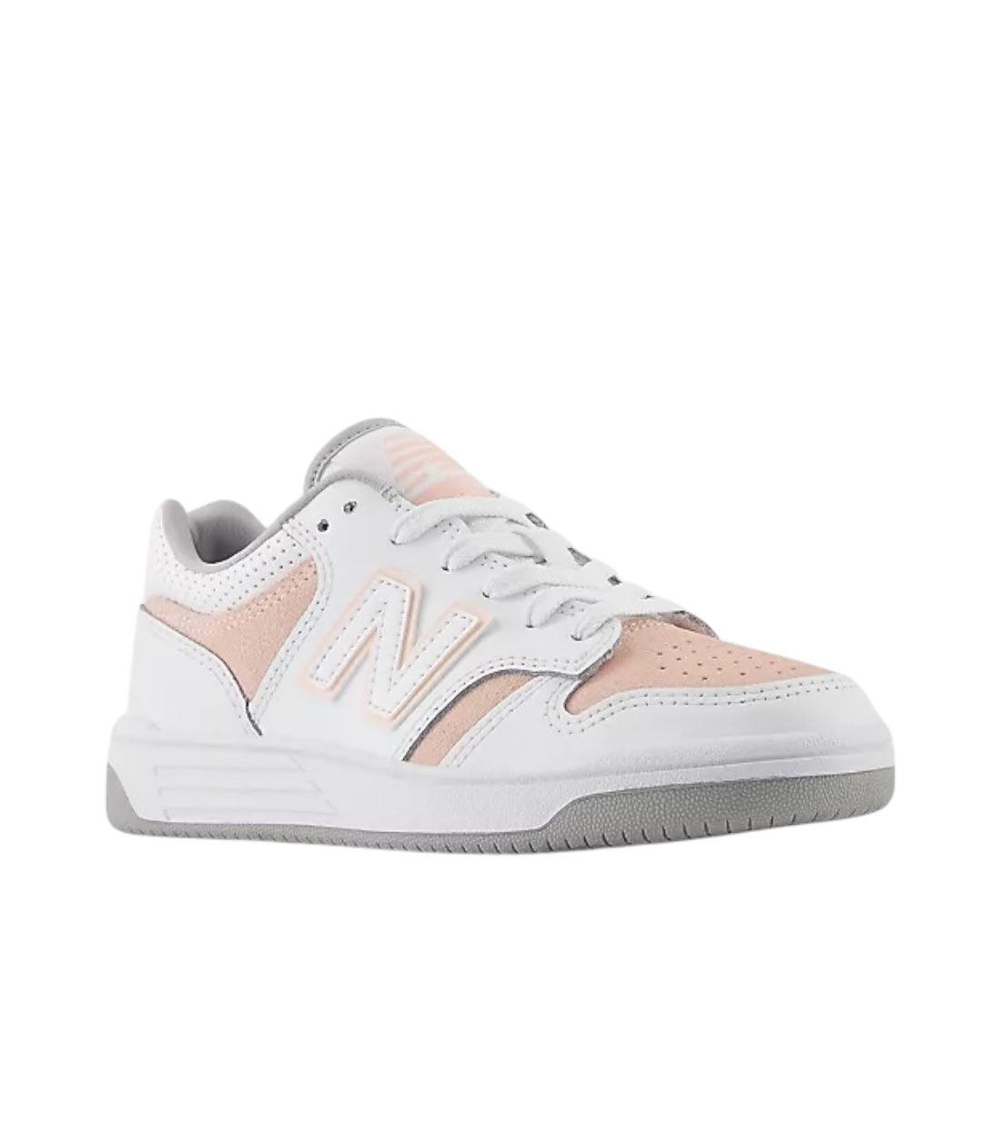 New Balance 480 White Met Pink Haze Sneakers