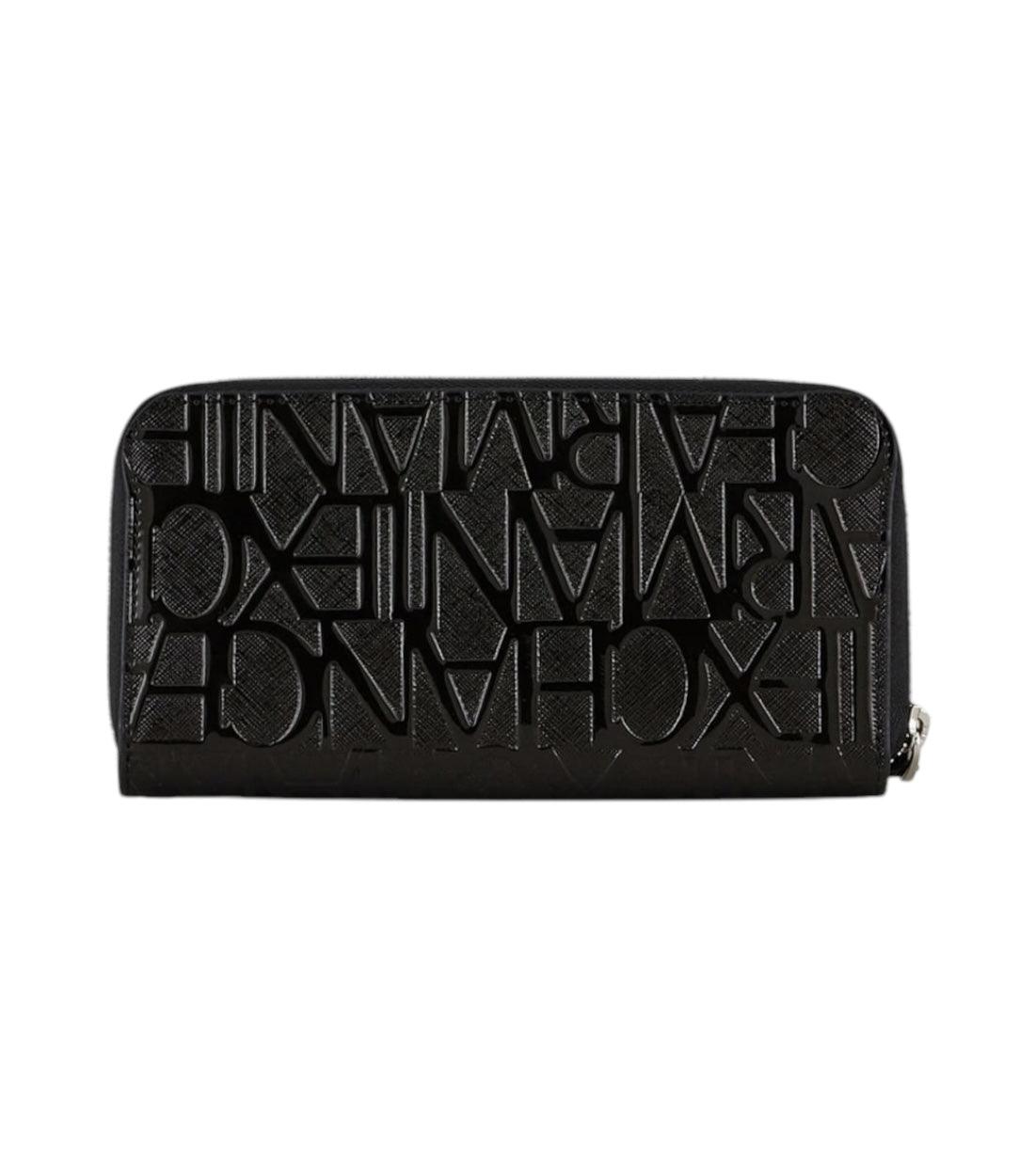 Armani Exchange Zwart Portemonnee Met Logoprint