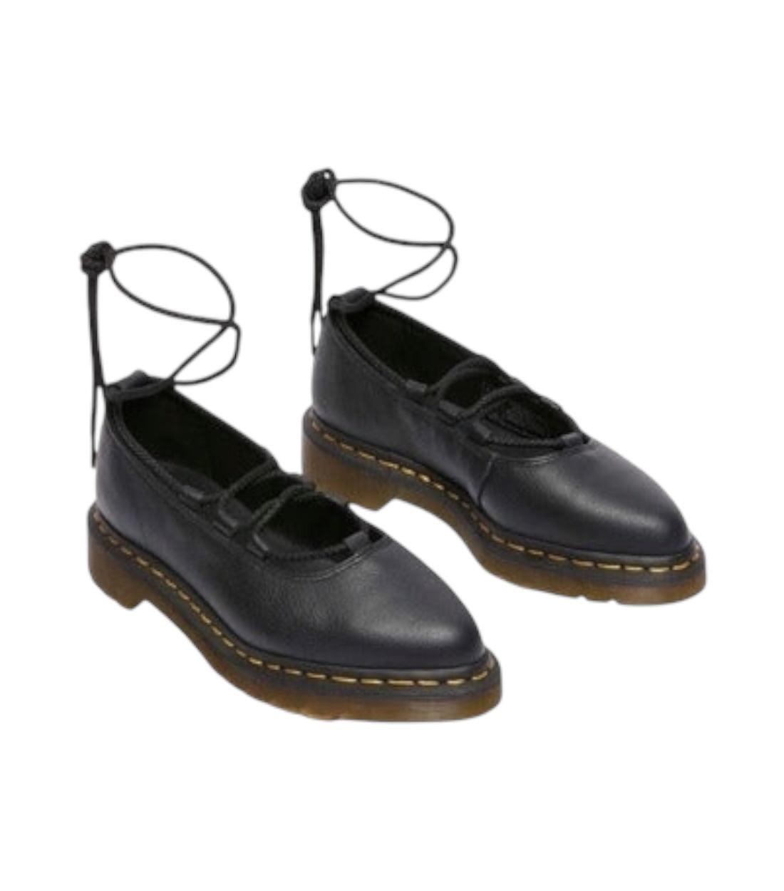 Dr. Martens Zwart Elphie Lace Up Ballerina’s
