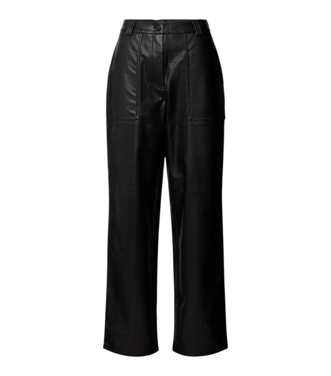 Calvin Klein Jeans Zwart Broek In Leerlook