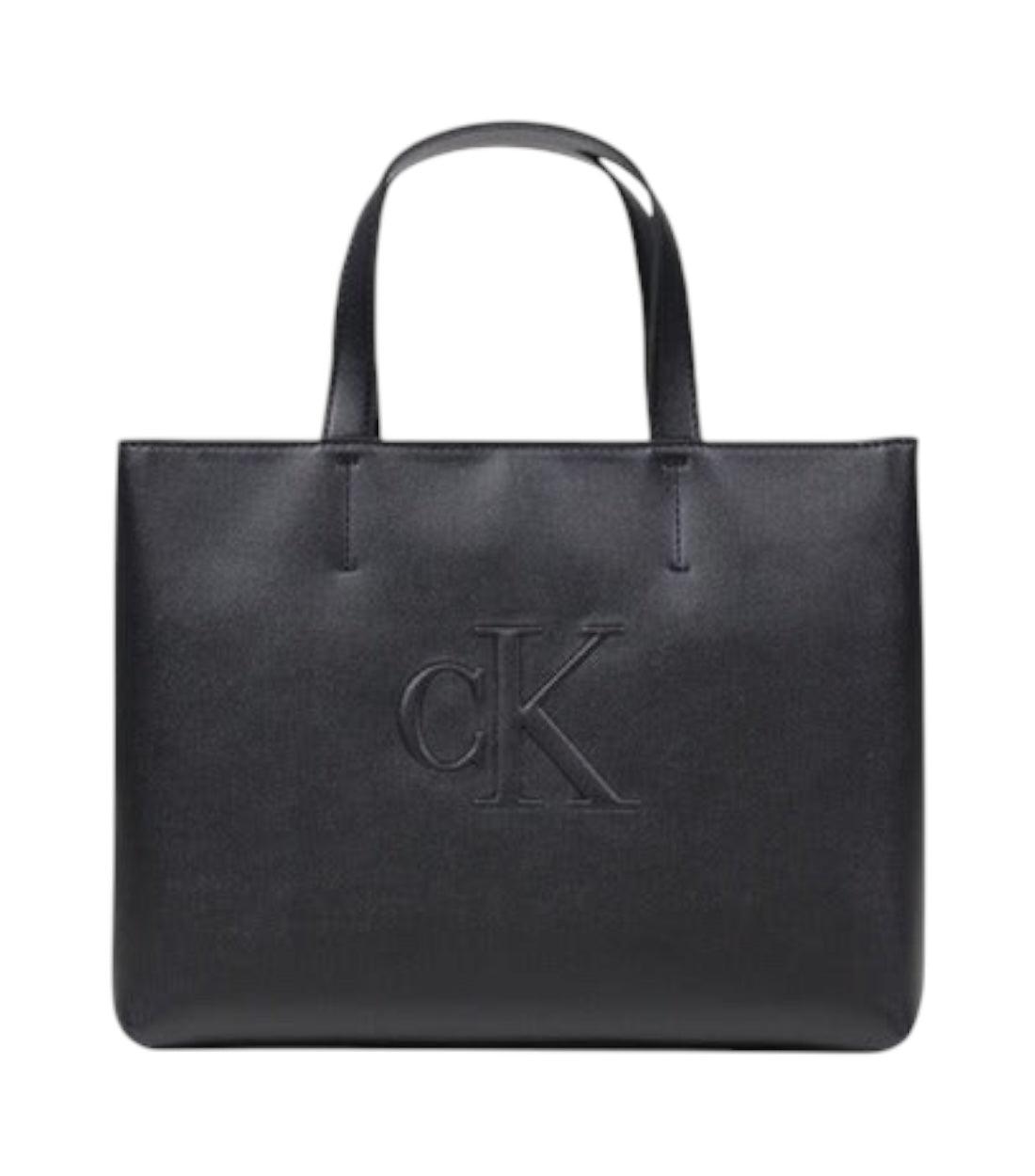 Calvin Klein Jeans Tas Zwart Met Binnenzakken