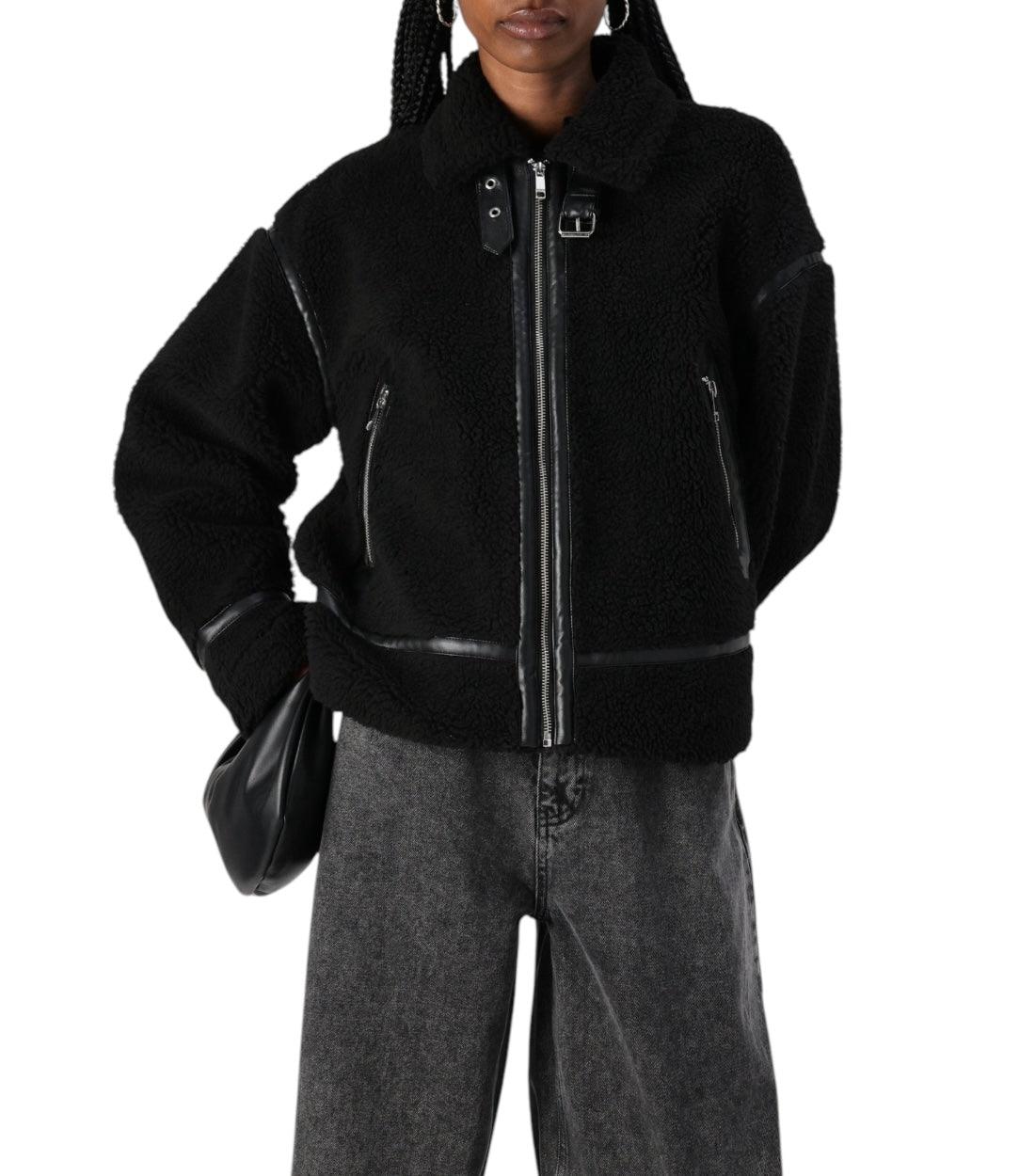 Only Zwart Teddy Winterjas