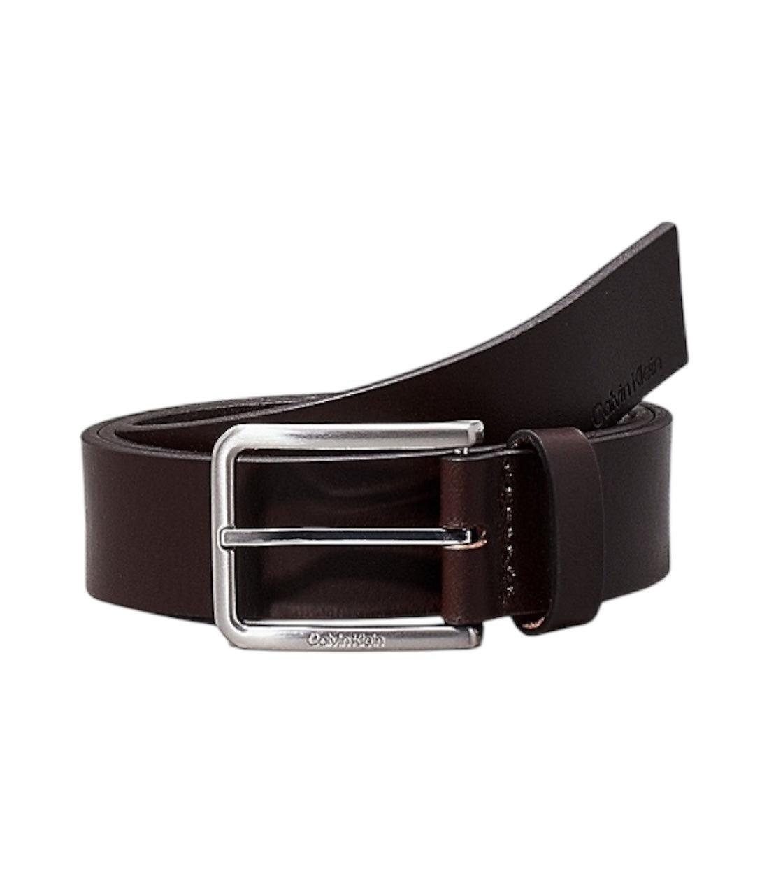 Calvin Klein Bruin Leren Riem