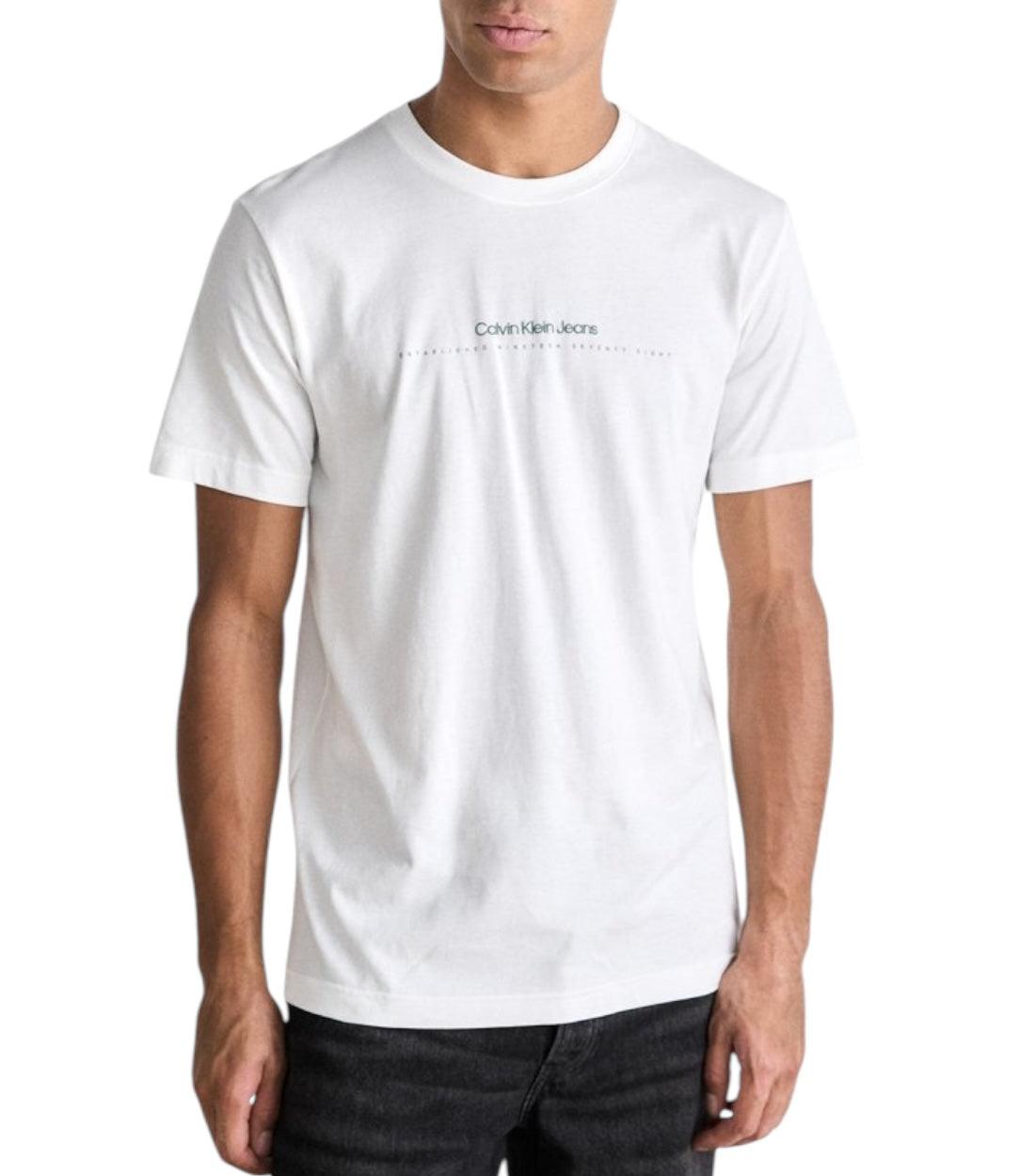Calvin Klein Jeans Wit Minimal Logo T-shirt