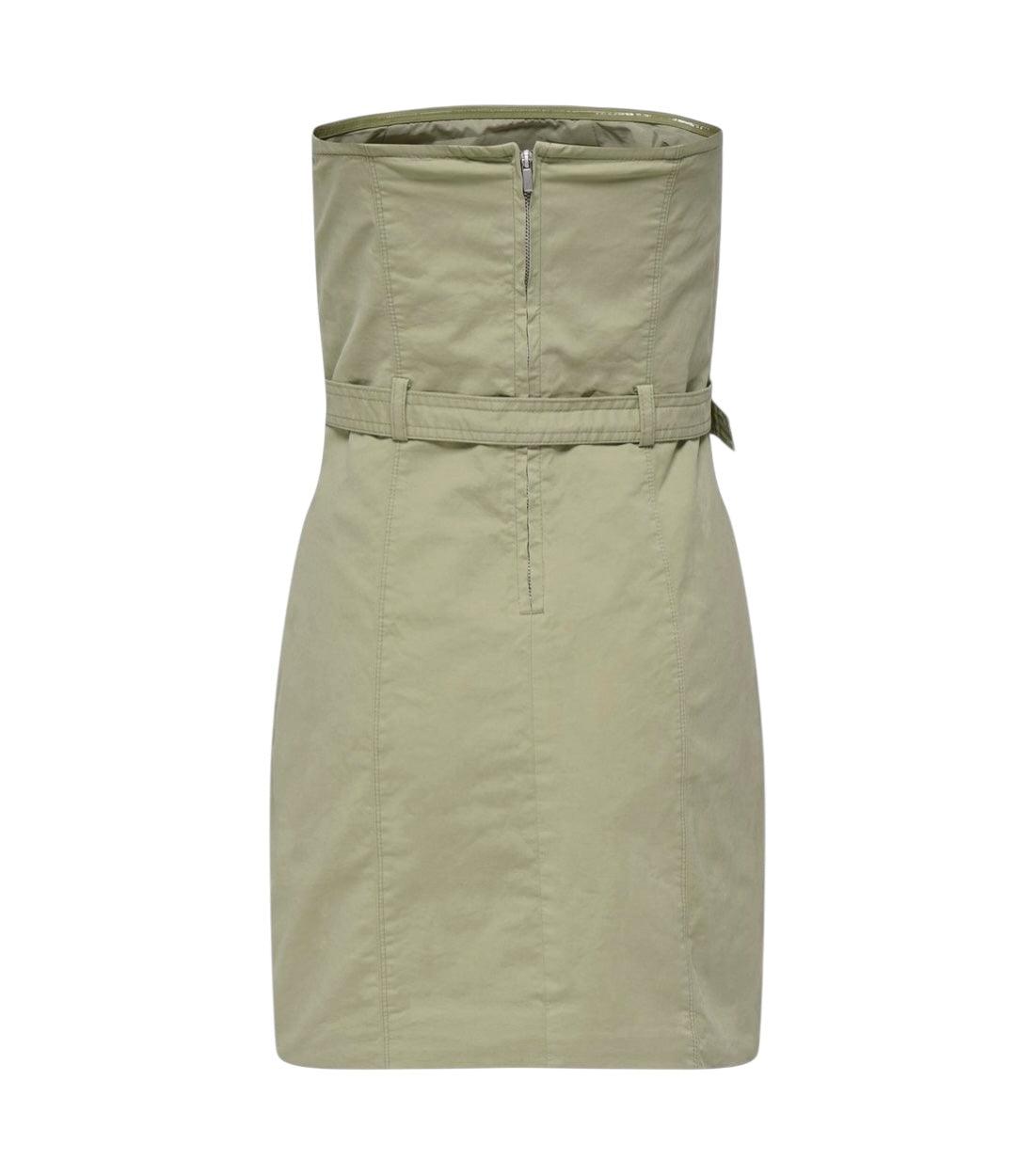 Only Groen Korte Jurk Met Riem