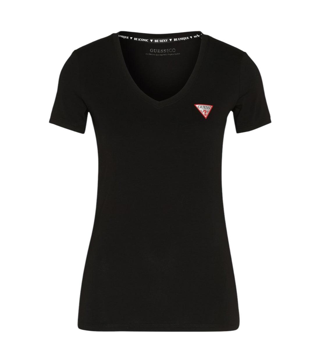 Guess Zwart T-shirt Mini Triangle