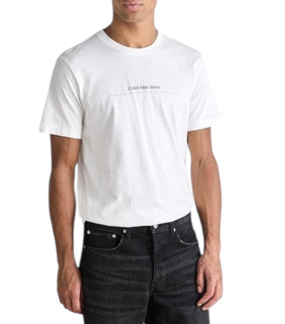 Calvin Klein Jeans Wit Minimal Logo T-shirt