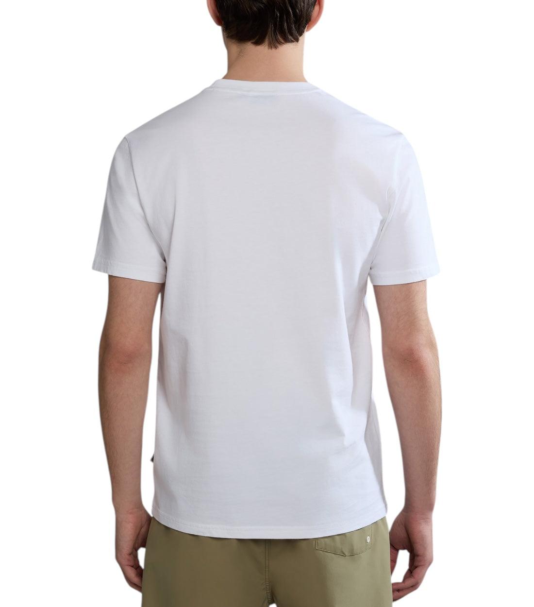 Napapijri Colville T-shirt Heren Wit Met Korte Mouwen