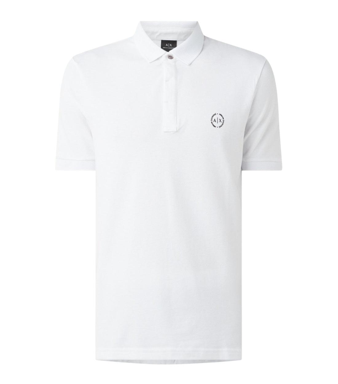 Armani Exchange Wit Polo Top Met Logo