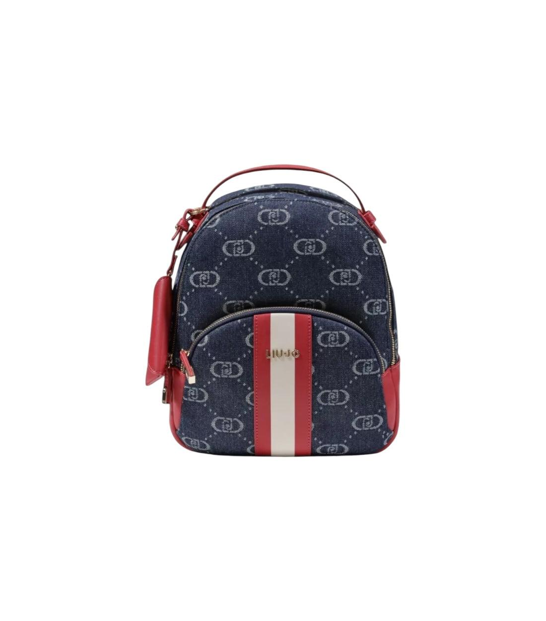 Liu Jo Blauw Denim Jacquard Rugzak