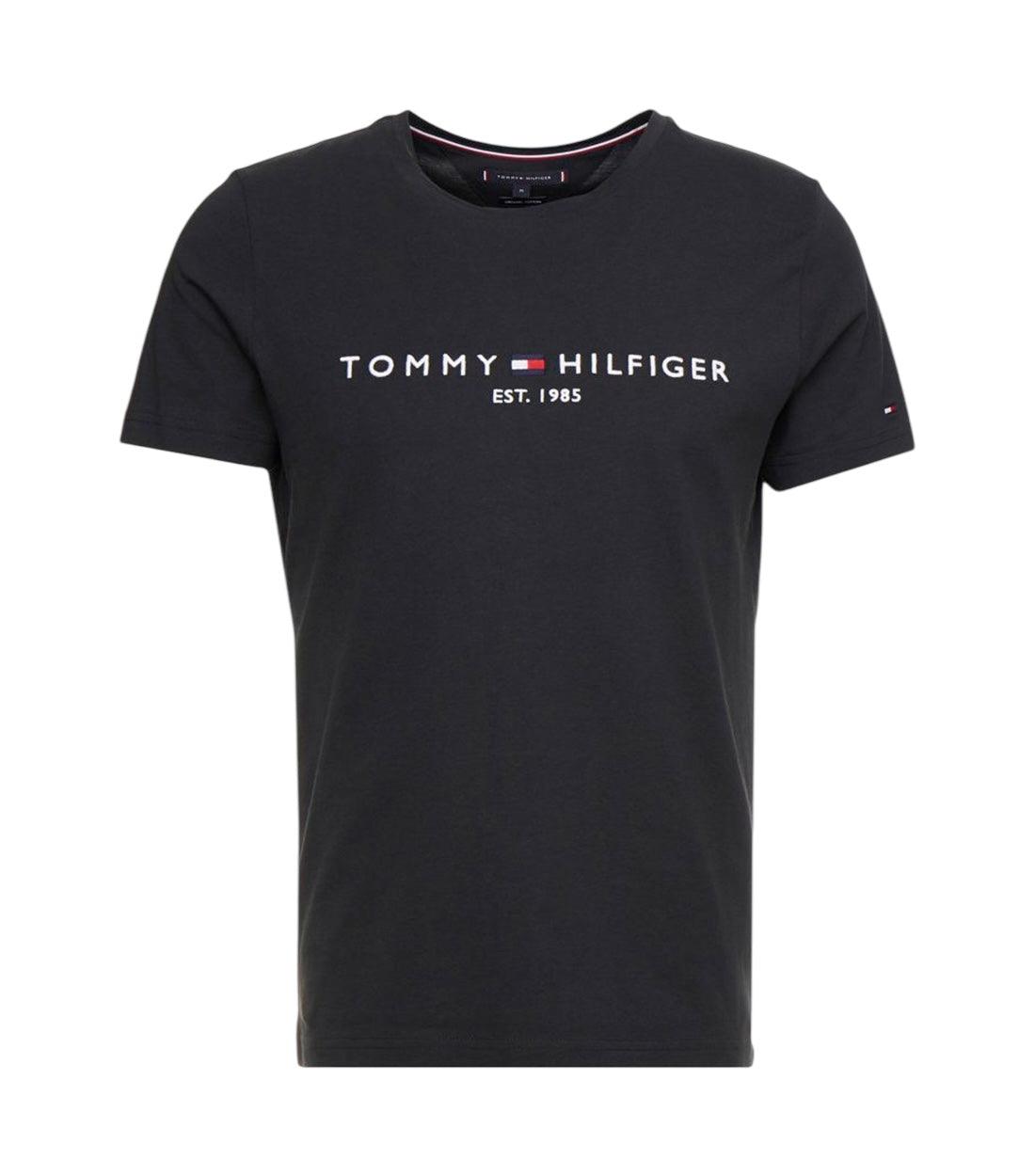 Tommy Hilfiger Jeans Zwart Basic T-shirt Met Logo