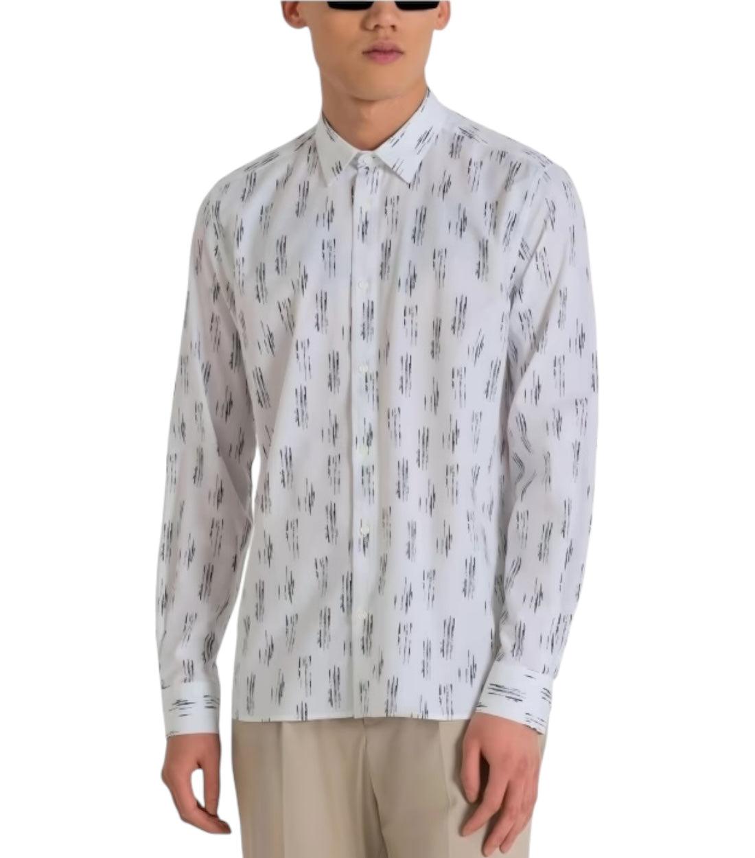 Antony Morato Wit Blouse Met Print