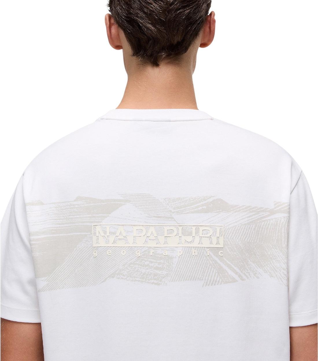 Napapijri Wit Vanni T-Shirt voor Heren met Print