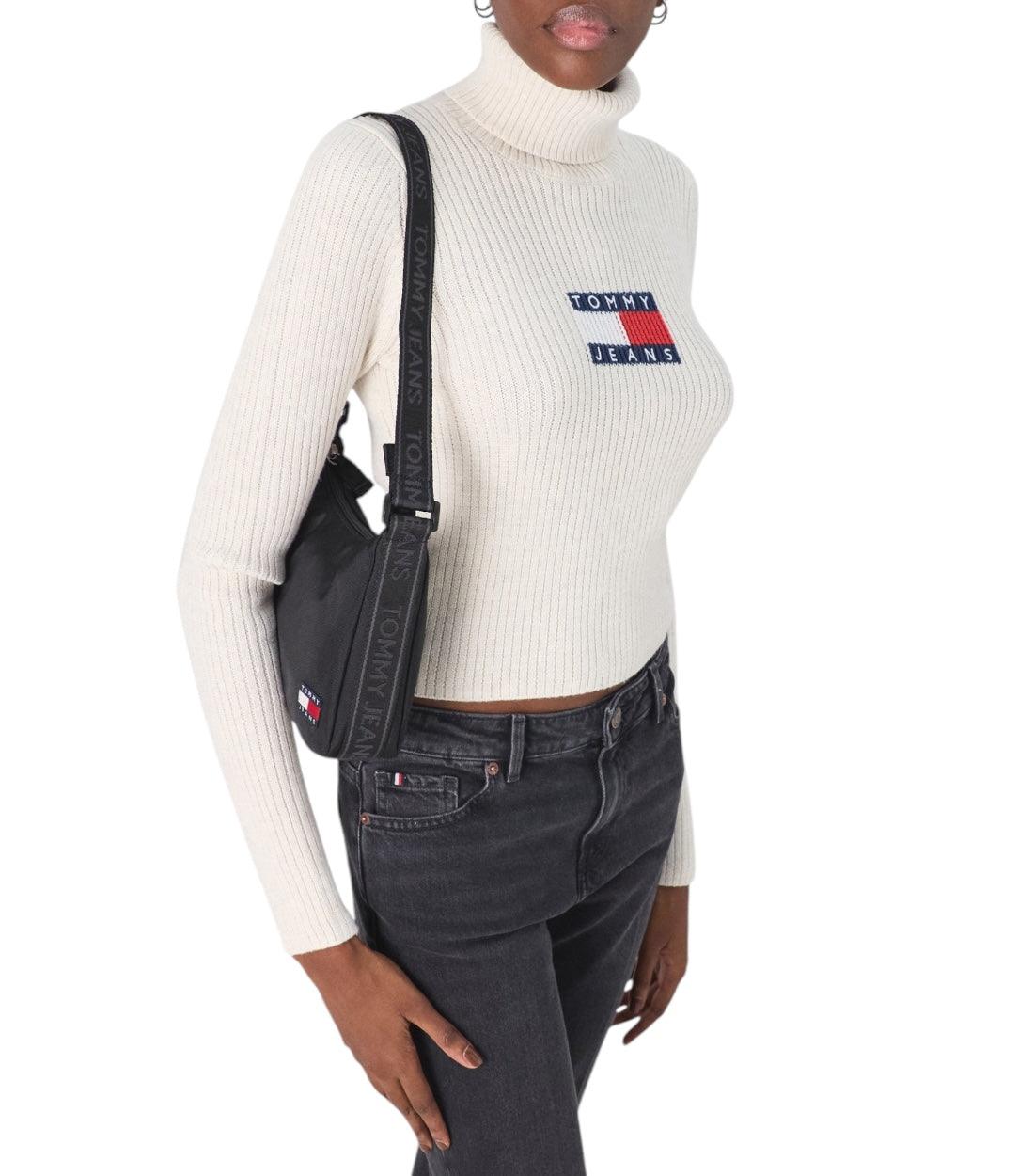 Tommy Hilfiger Beige Coltrui Met Logo