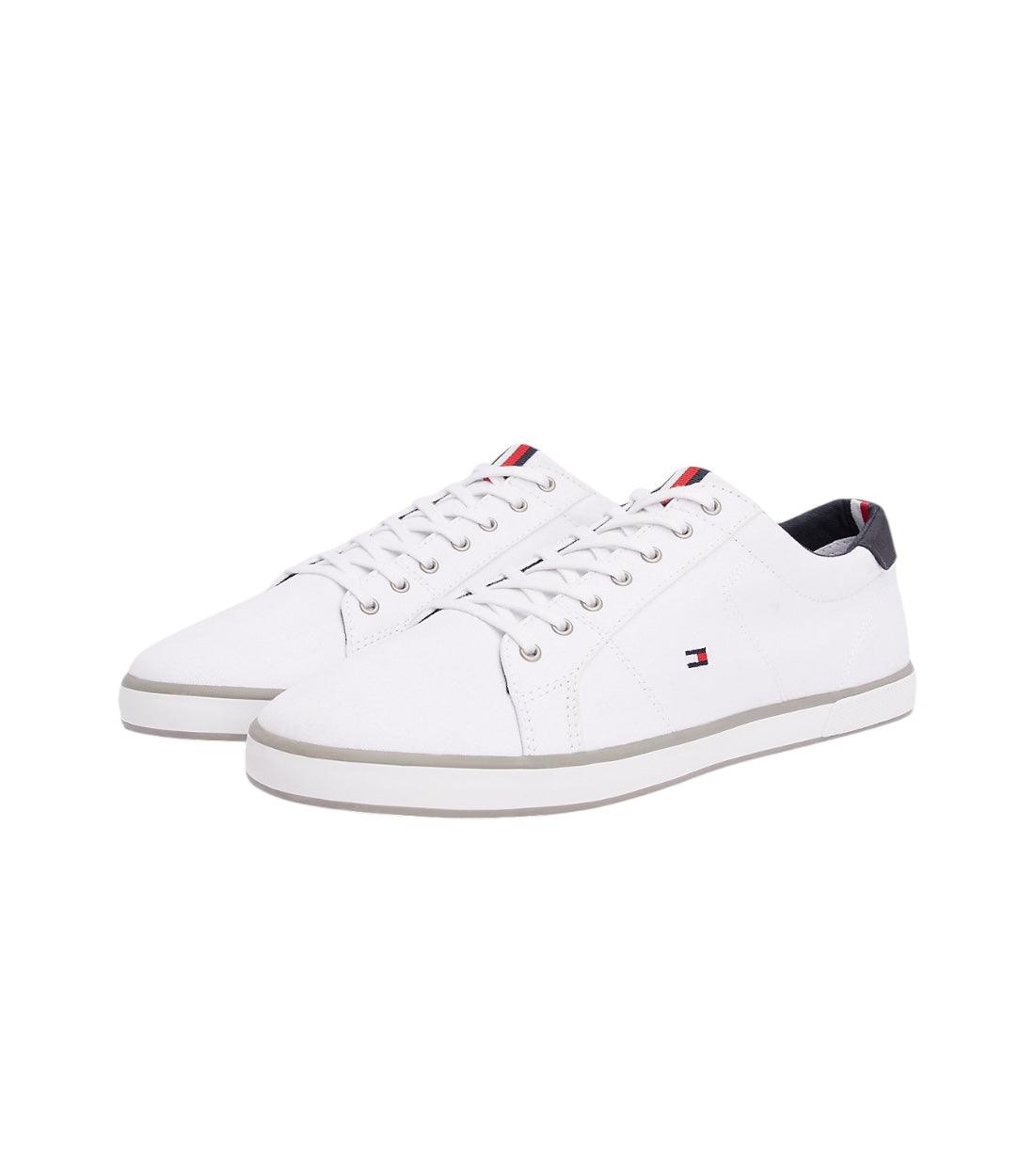 Tommy Hilfiger Wit Sneaker Van Canvas Met Veters