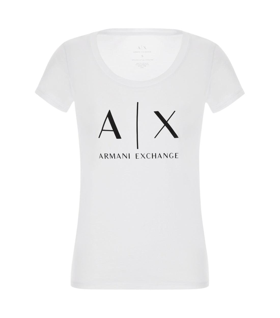 Armani Exchange Wit T-shirt Met Logoprint
