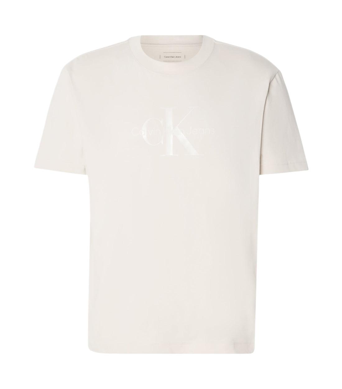 Calvin Klein Jeans Beige Shiny Monologo T-shirt