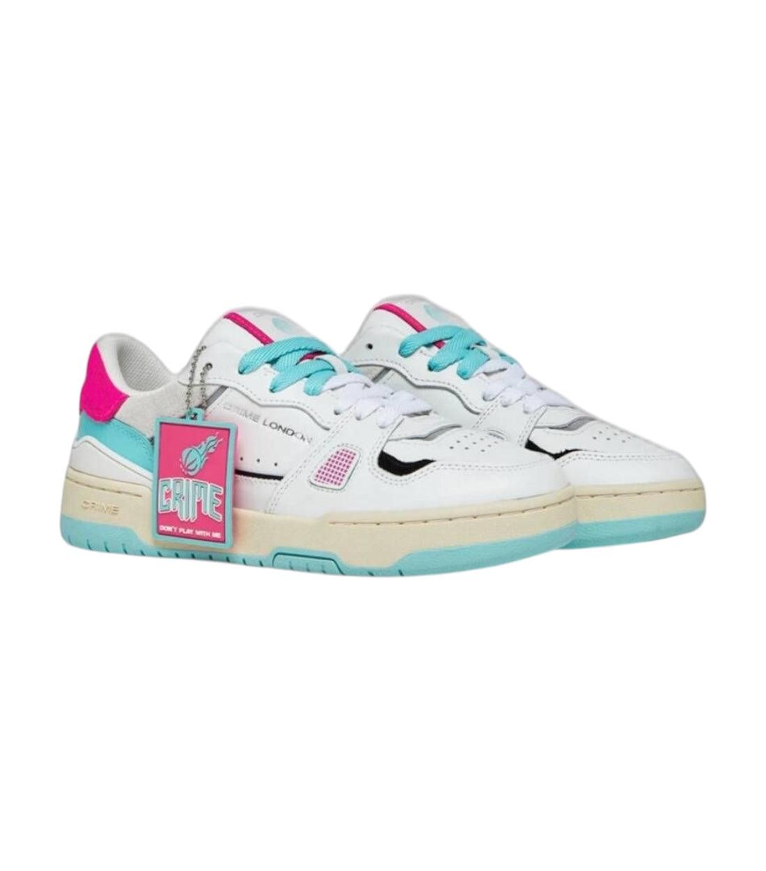 Crime London Fuchsia Meerkleurig Lace-Up Modieuze Sneakers