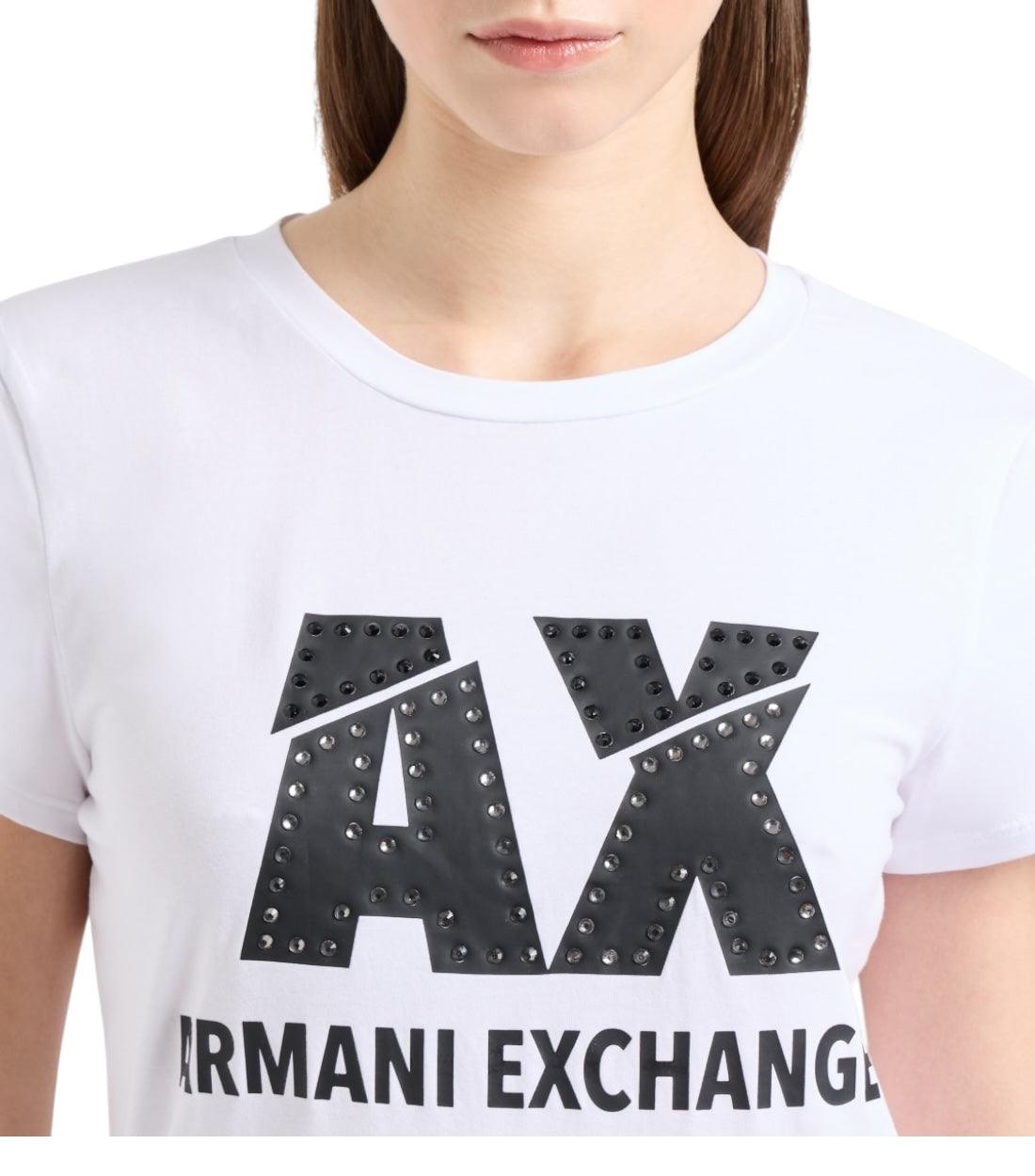 Armani Exchange Wit T-shirt Met Logo