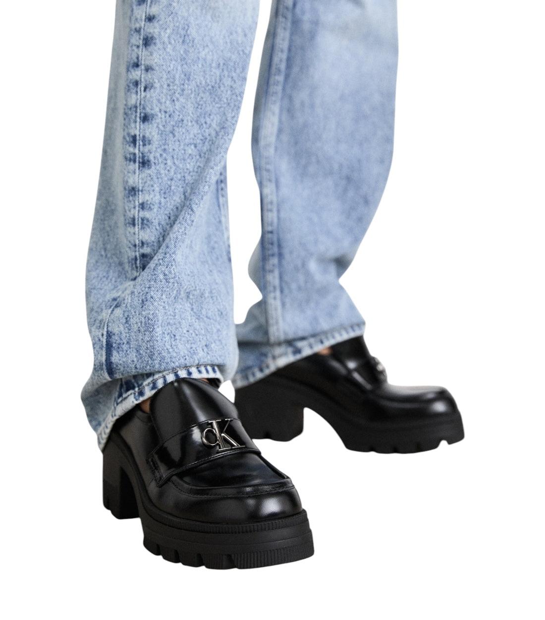 Calvin Klein Zwart Moccassin Zwart Leer
