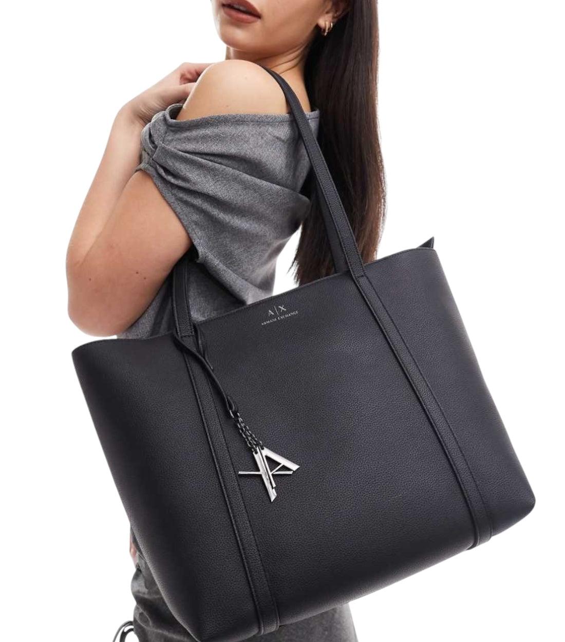 Armani Exchange Zwart Shopper Tas