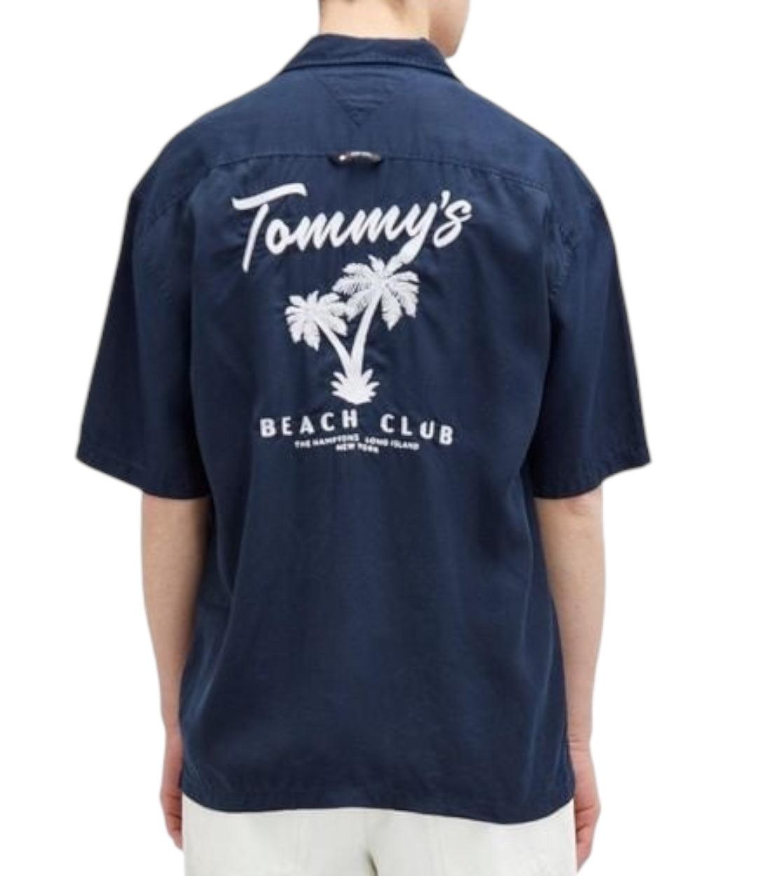 Tommy Hilfiger Jeans Blauw Resort Vacation Shirt