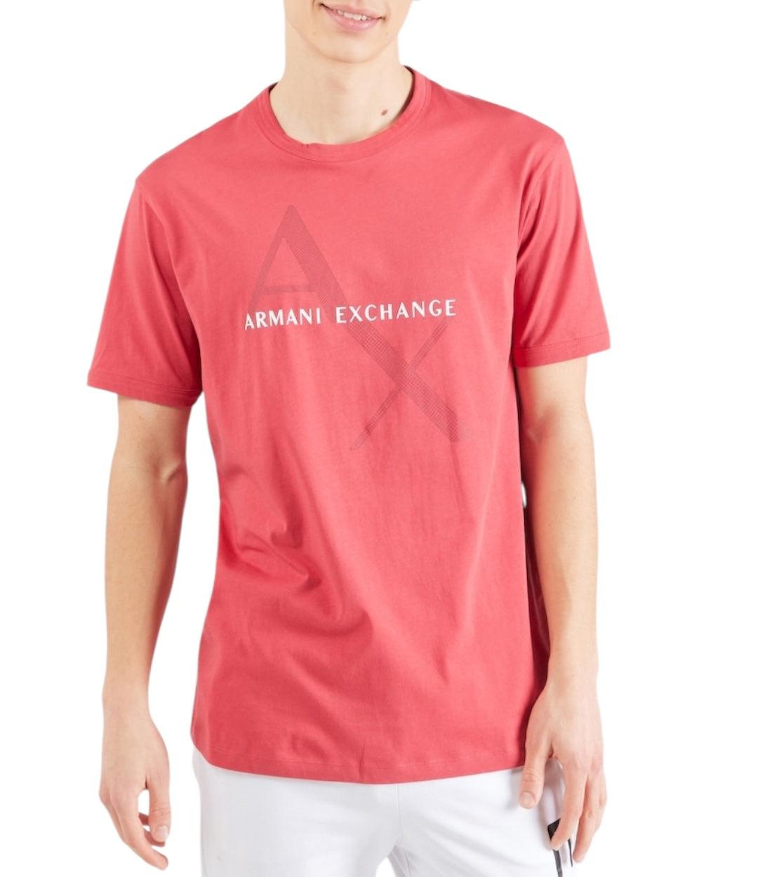 Armani Exchange Rood T-shirt Met Logo