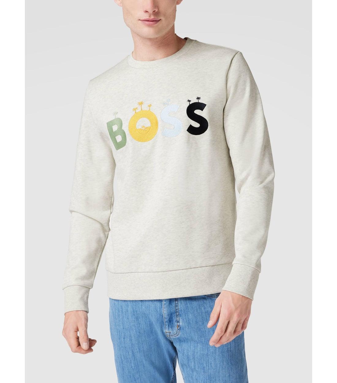 Hugo Boss Grijs Trui Met Logo