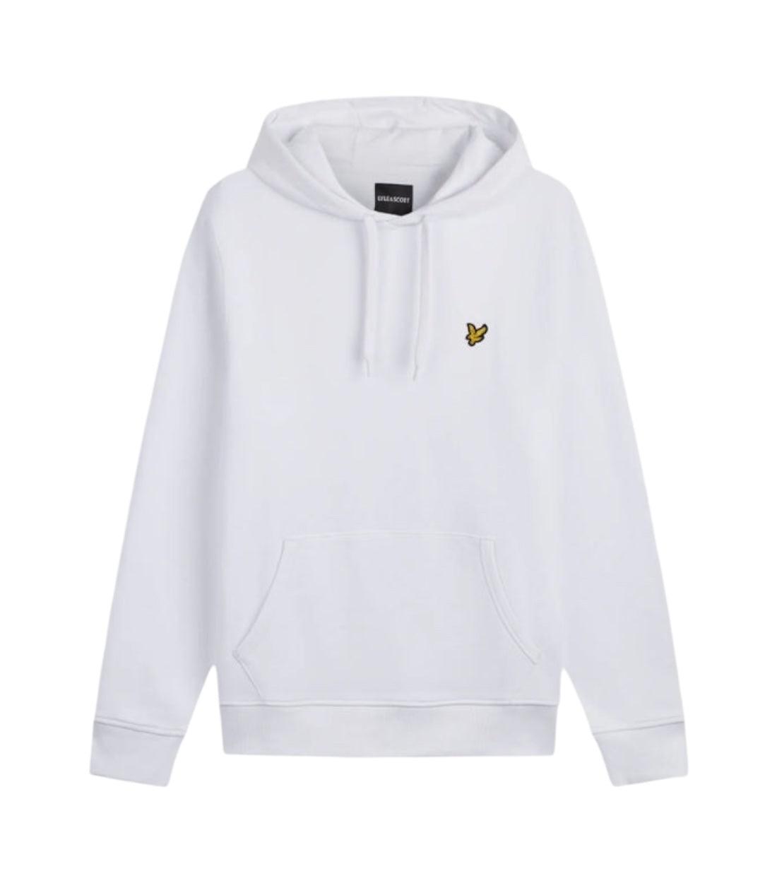 Lyle & Scott Wit Sweatshirt Met Capuchon En Logo