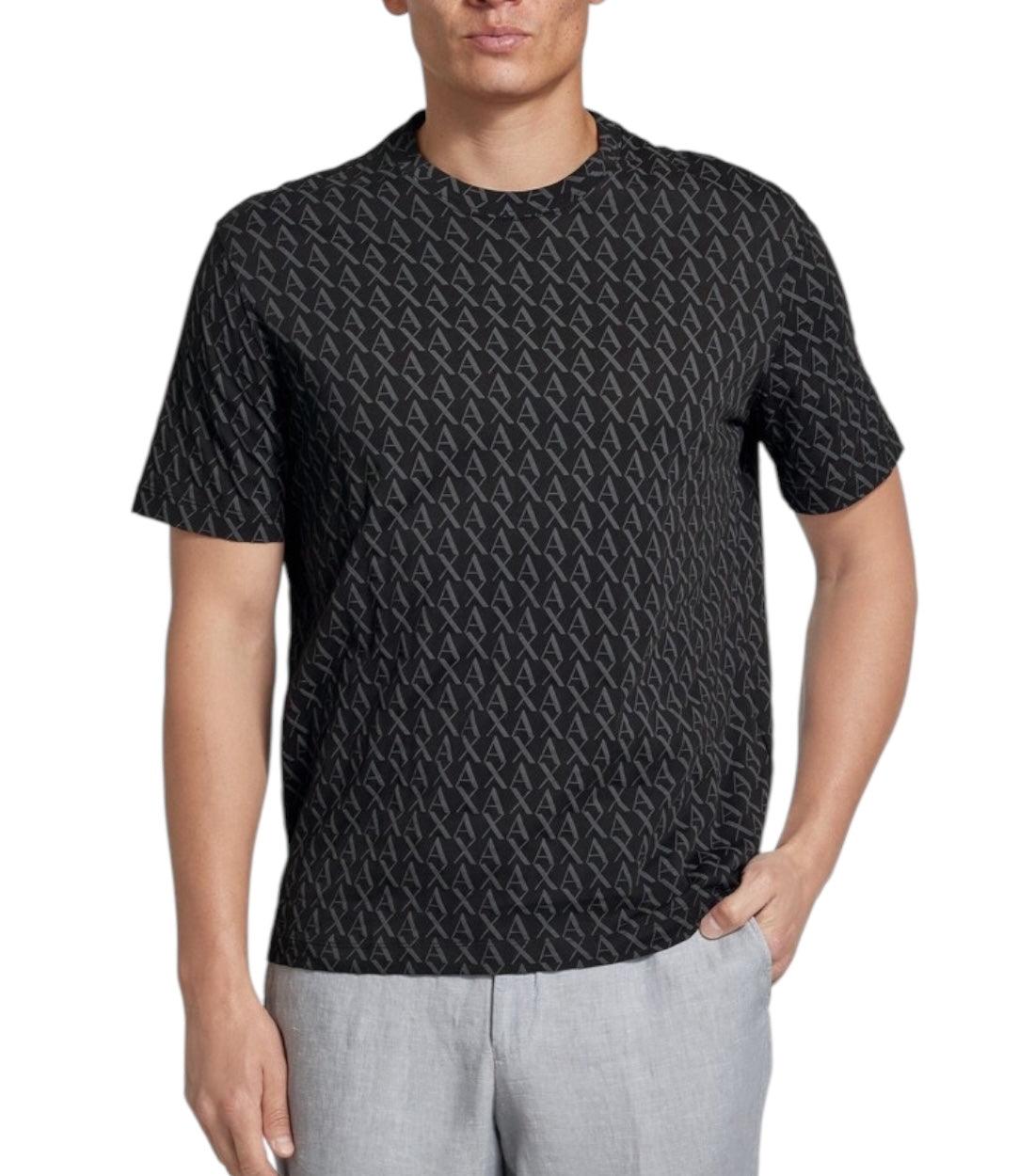 Armani Exchange Zwart T-shirt Met Logoprint