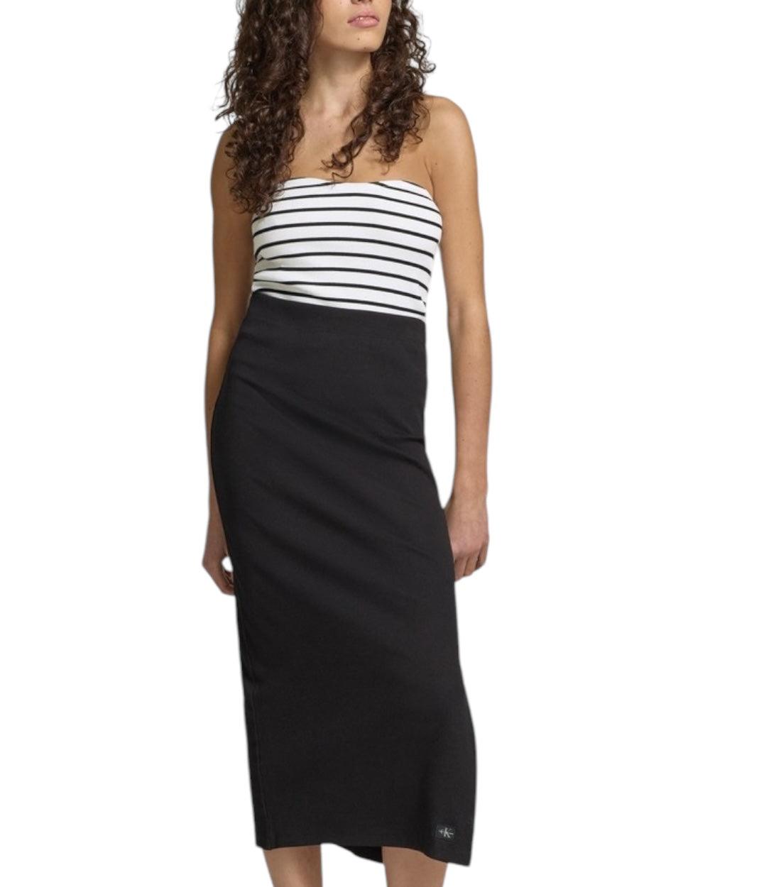 Calvin Klein Jeans Wit Bandeau top Met Strepen