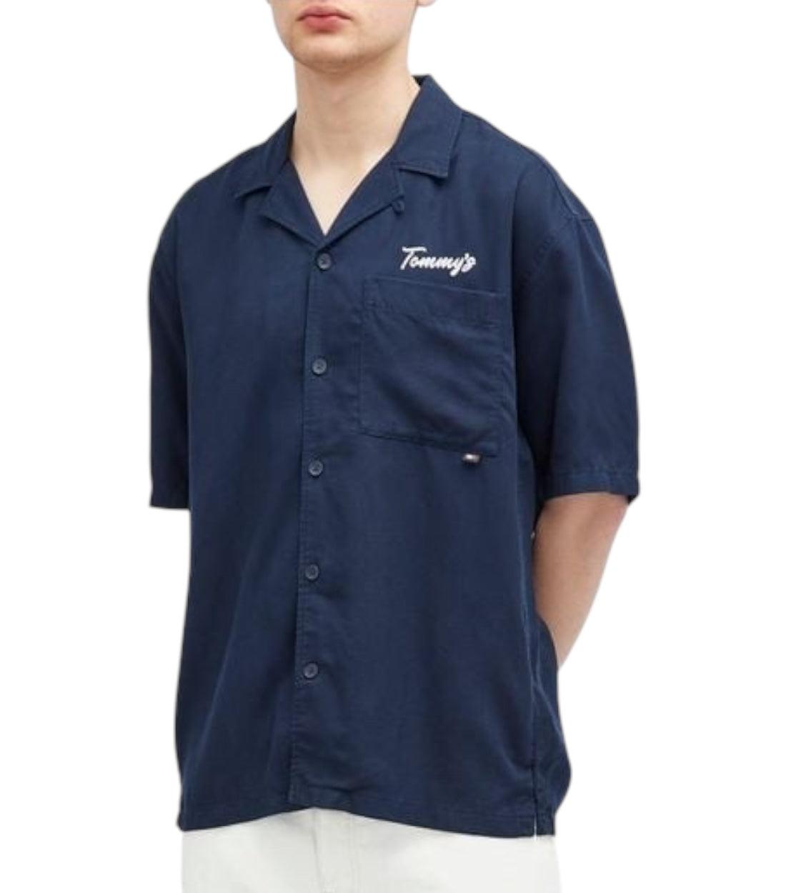 Tommy Hilfiger Jeans Blauw Resort Vacation Shirt