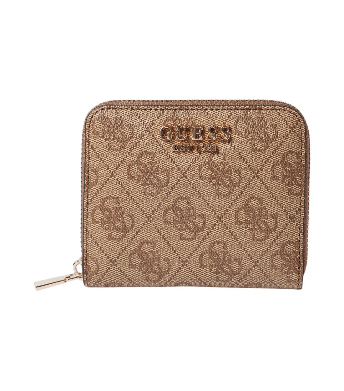 Guess Beige Portemonnee Met Logo Print