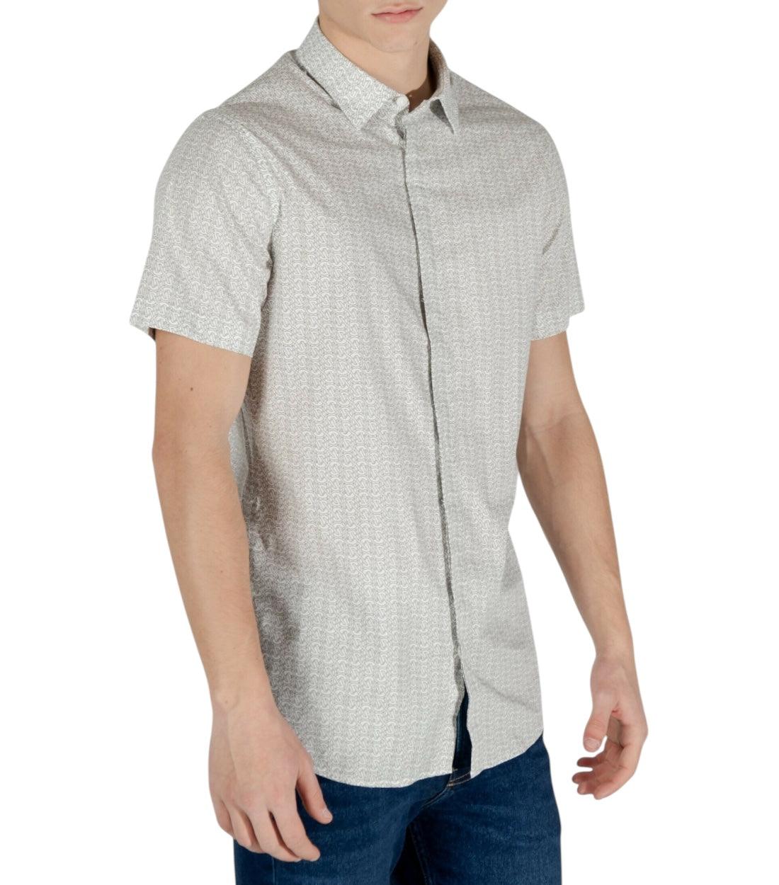 Armani Exchange Beige Blouse Met Print
