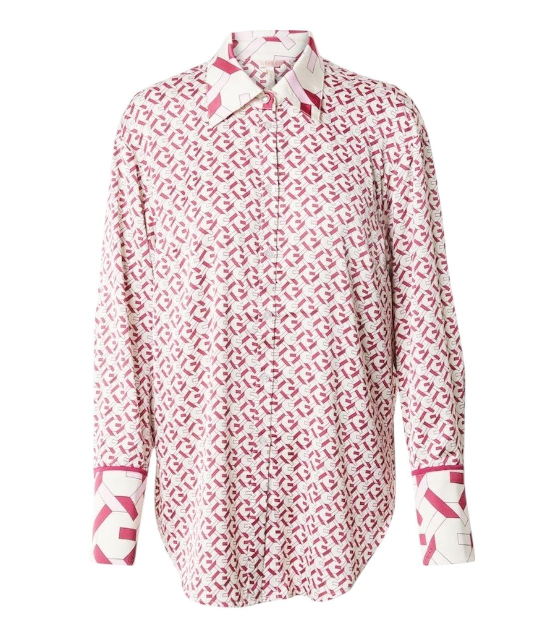Guess Roze Logo Print Blouse