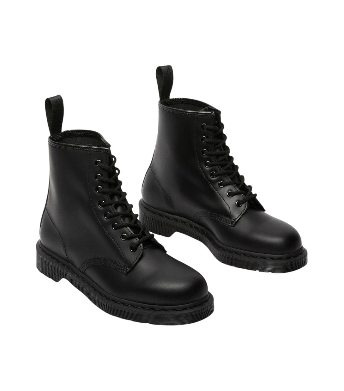 Dr. Martens Zwart Mono Leren Veterlaarzen