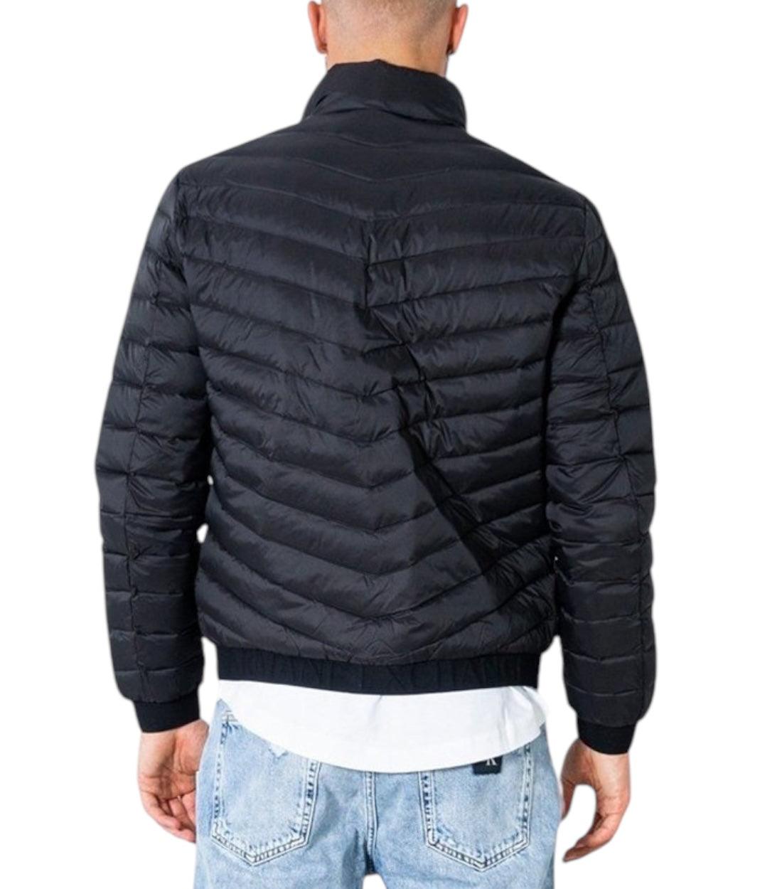 Armani Exchange Zwart Gewatteerde Jas
