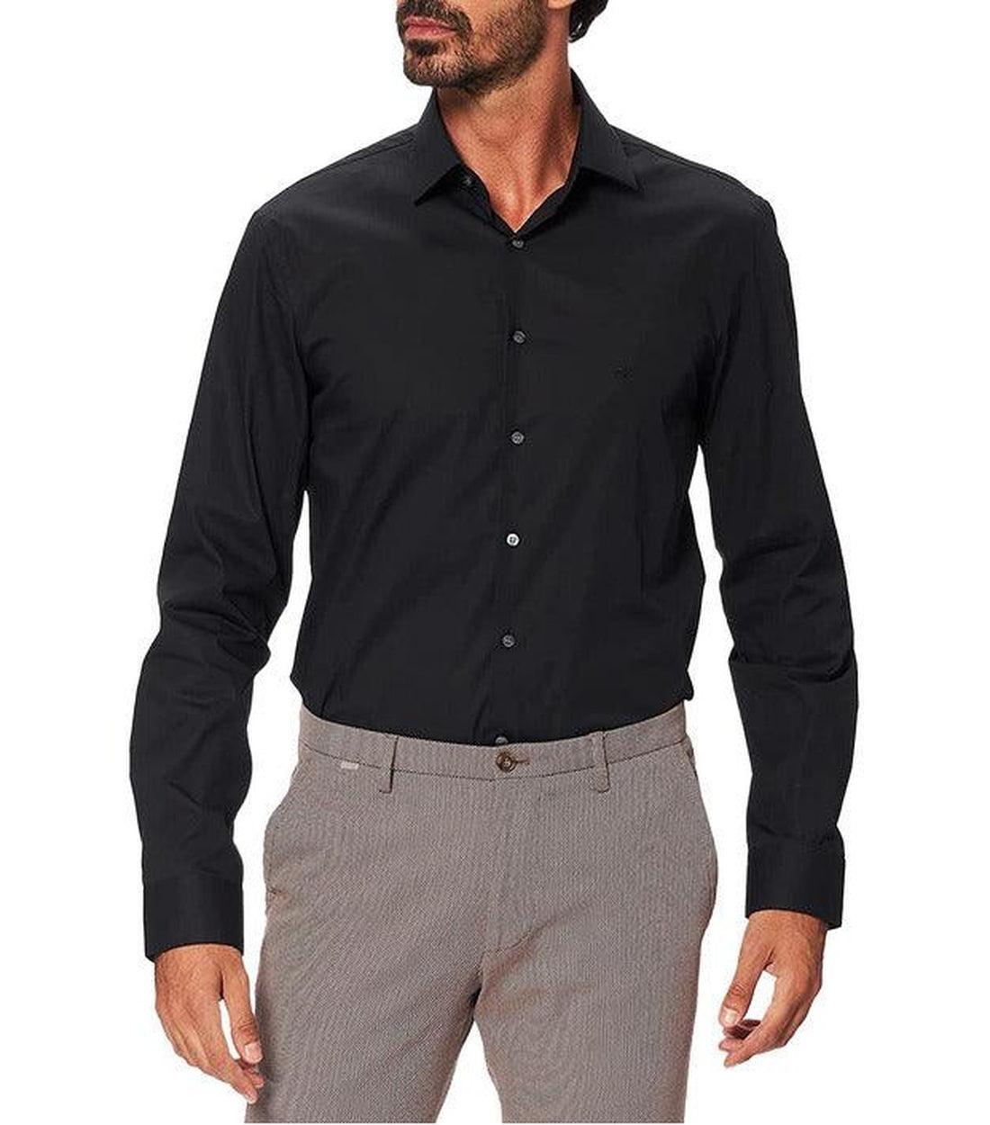 Calvin Klein Jeans Zwart Slim Fit Overhemd