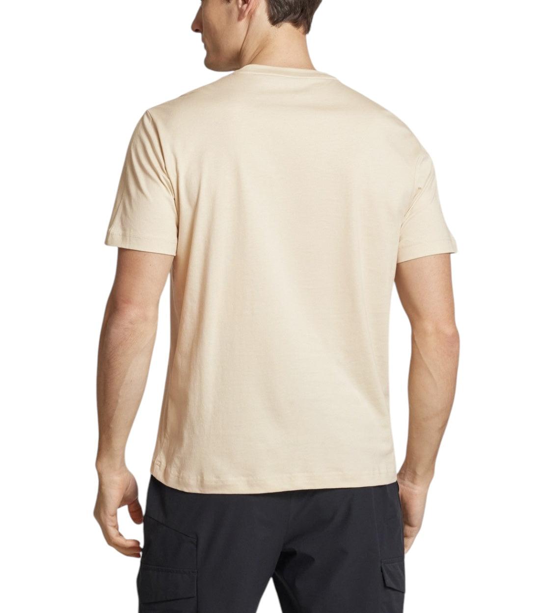 Ea7 Beige T-shirt Met Labelprint