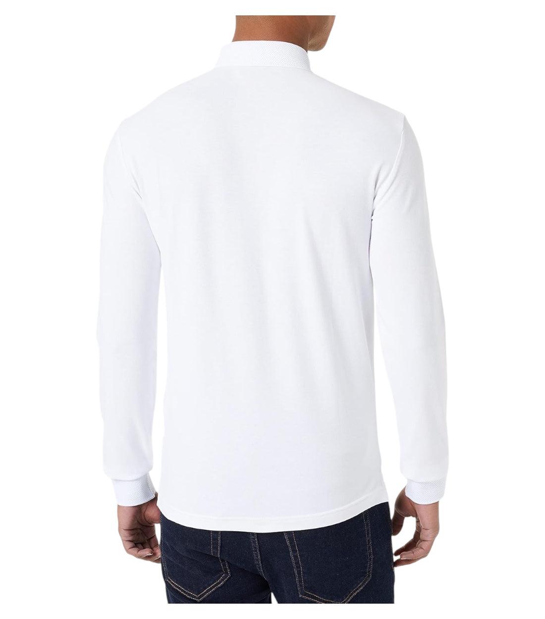 Armani Exchange Wit Polo Top Met Lange Mouwen