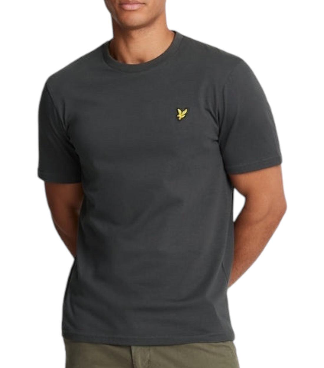 Lyle & Scott Grijs Basic T-shirt Met Logo
