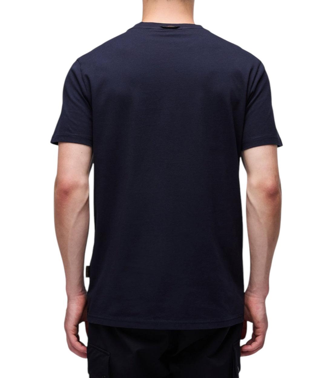 Napapijri Blauw S-BOLLO 2 T-shirt Voor Heren Katoen