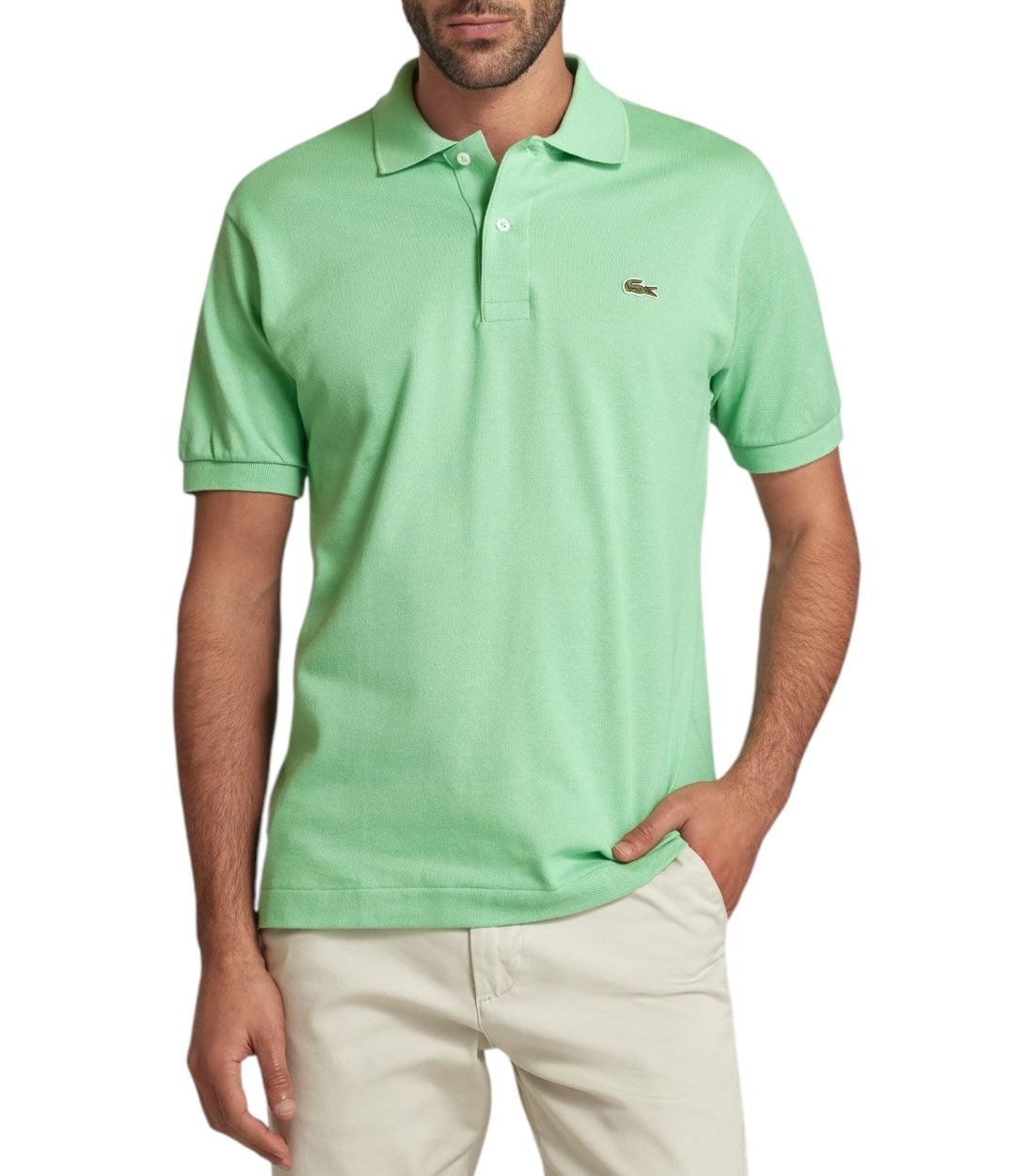 Lacoste Groen Classic Fit Polo Met Label-detail