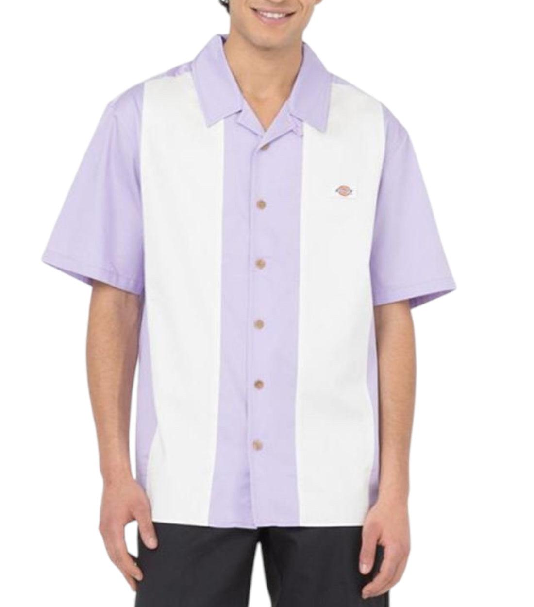 Dickies Paars Westover Gestreept Overhemd T-shirt