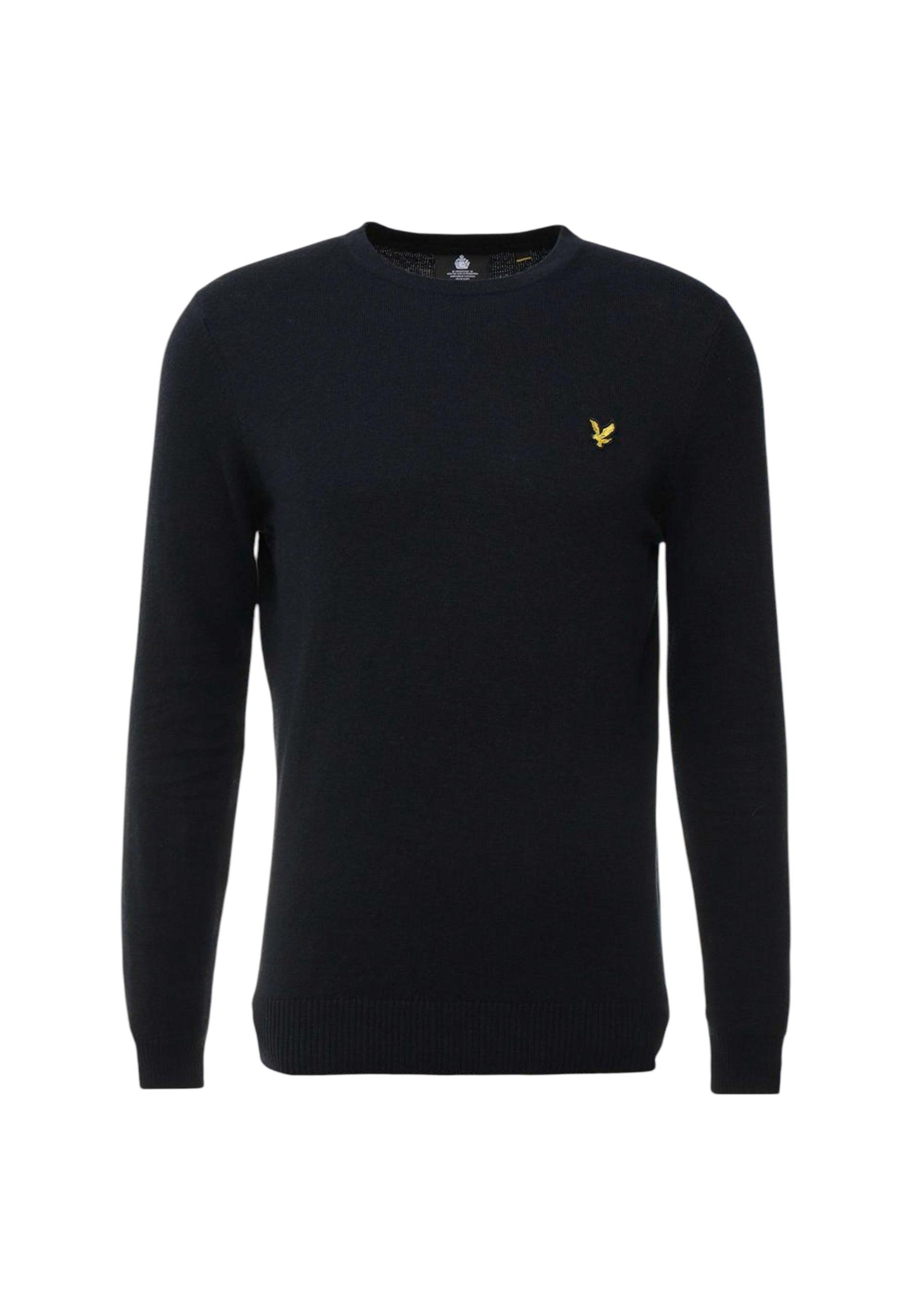 Lyle & Scott Donkerblauw Crew Neck Trui